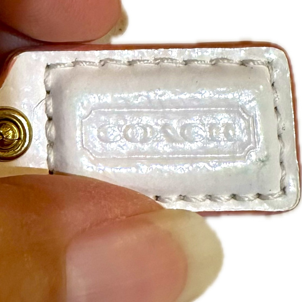 VTG COACH CHARM KEY FOB TRINKET JEWELRY ACCESSORY PURSE BAG SOLID BRASS CHAIN